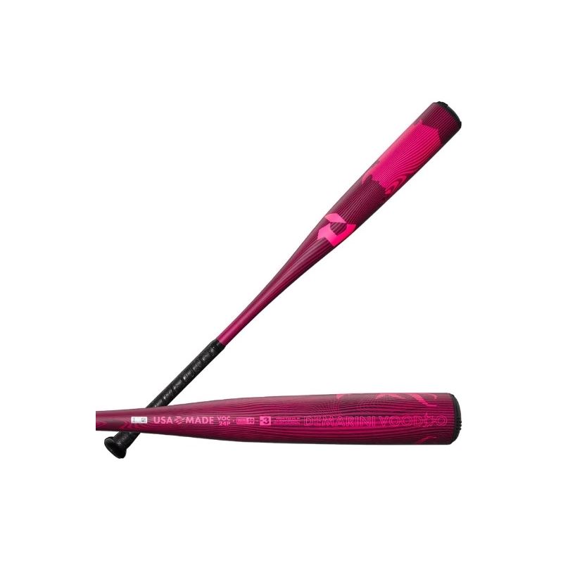 2024 DeMarini Neon Pink LE Voodoo One (-3) Alloy BBCOR Baseball Bat